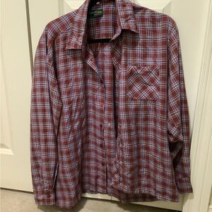 Plaid Men's Casual Button-Down Shirt